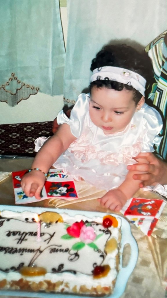 Kaouthar as a child